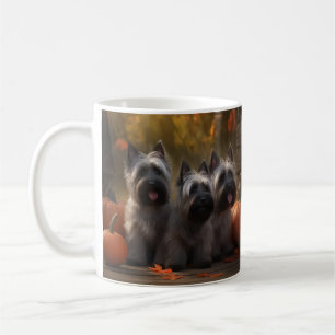 Mug Skye Terrier Chiot Automne Citrouille délice