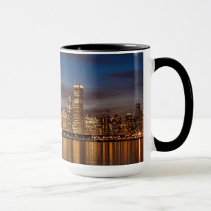 Mug Skyline De Chicago La Nuit