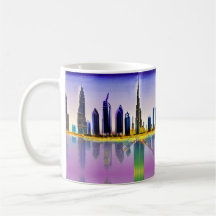 Skyline de Dubaï avec le gratte-ciel Burj Khalifa
