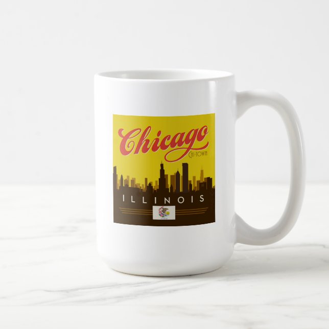 Mug Skyline de l'Illinois (Droite)