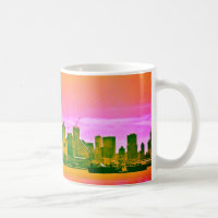 Mug Skyline de New York par Tamara Diaz Art