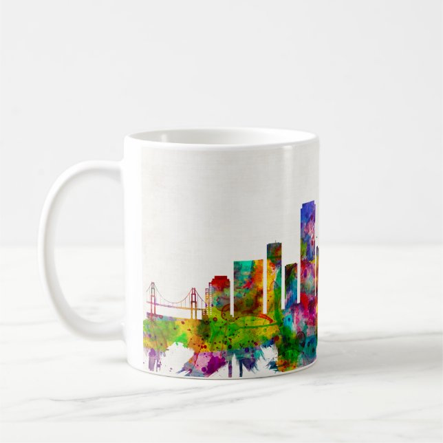 Mug Skyline de San Francisco en Californie (Gauche)