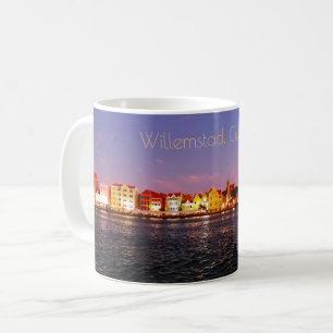 Mug Skyline de Willemstad à la nuit