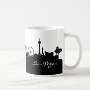Mug Skyline Las Vegas noir et blanc