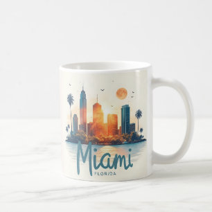 Mug Skyline Miami City Floride