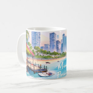 Mug Skyline Miami City Floride