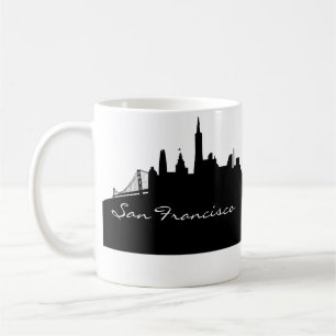 Mug Skyline San Francisco noir et blanc