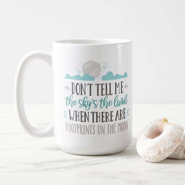 Mug Sky's The Limit - Empreintes sur la Lune (Avec donut)