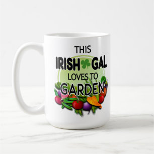 Mug Slainte Ce Gal Irlandais Aime À Jardin Végétable
