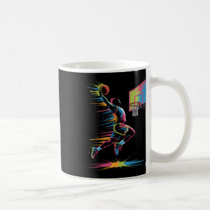 Mug Slam dunk Urne Art Abstrait Goutte Sketch Graphiqu