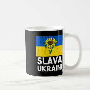 Mug Slava Ukraini Tournesol Soutenez L'Ukraine Hommes