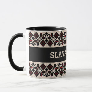 Mug Slava Ukraini traditionnel vushuvanka art folklori