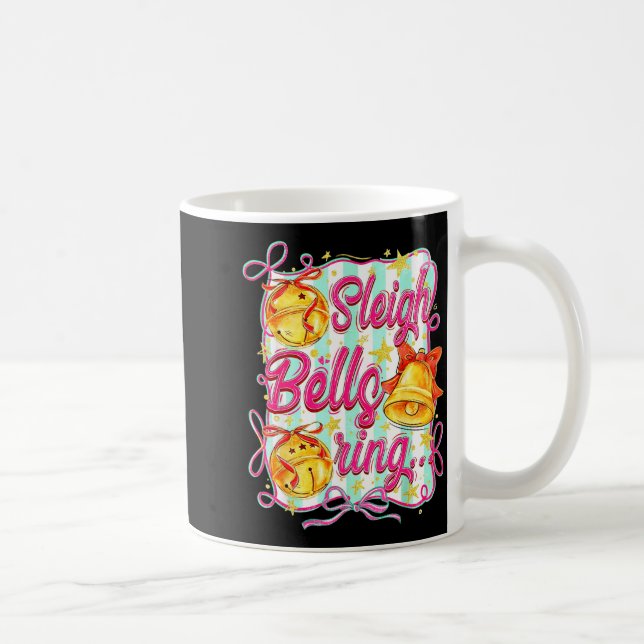 Mug Sleigh Bells Ring Christmas Design For Girls  (Droite)