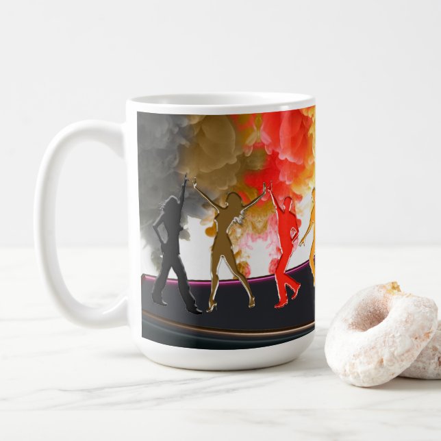 Mug SlipperyJoe's Dancing Pride Shadows cadeaux gay ar (Avec donut)
