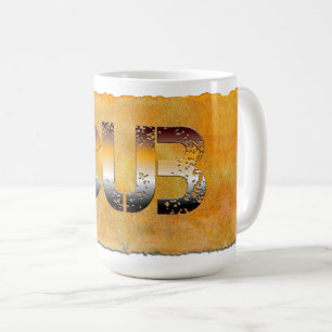 Mug SlipperyJoe's petit ours mot orange-brun pro