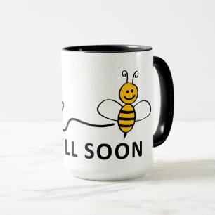 Mug Slogan Bee well. Bonne chance!