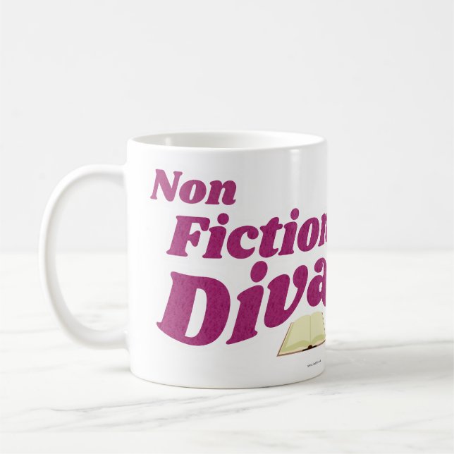 Mug Slogan d'art d'écriture de Diva Sassy non-fiction (Gauche)