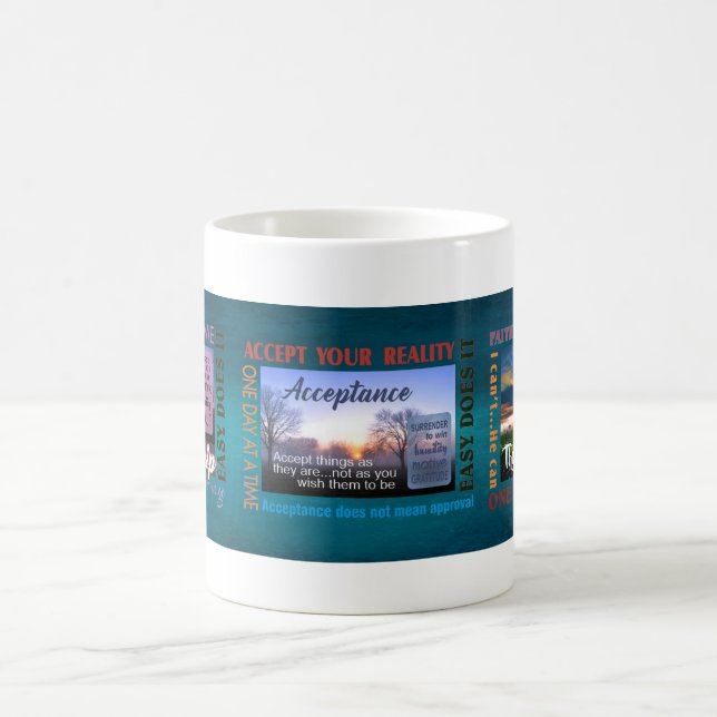 Mug Slogans de rétablissement en 12 étapes 26 (Centre)