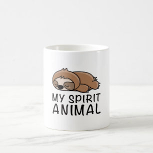Mug Sloth Lazy Slots Animal Fatigué Chill Dormir Cadea