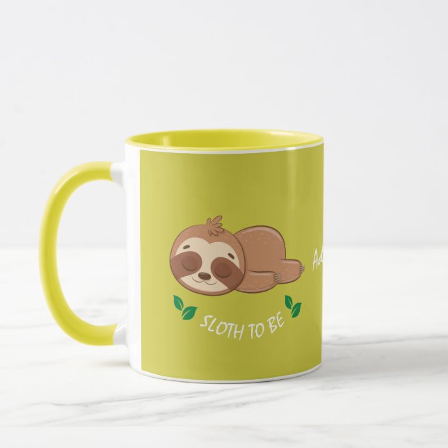 Mug Sloth | Modèle mignon à couchage (Gauche)