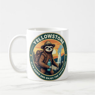 Mug Sloth Slow Down Adventure Yellowstone