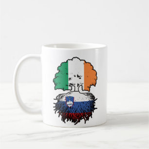 Mug Slovénie Irlande slovène Drapeau des racines des a