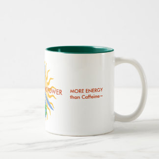 MUG~Small: SOLAR- u. WIND POWER~ für ENERGIE! Zweifarbige Tasse