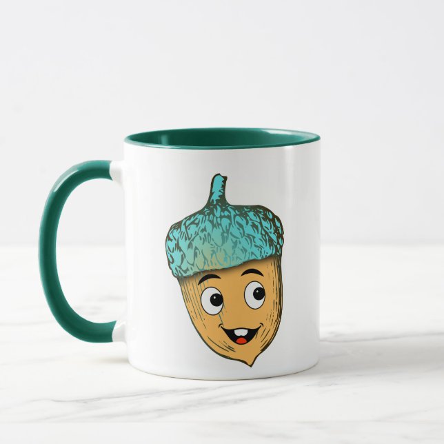 Mug Smiling Acorn Forest Friend (Gauche)