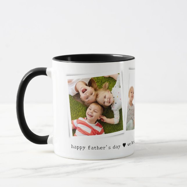 Mug Snapshots 3 Photo Happy Fête des pères (Gauche)