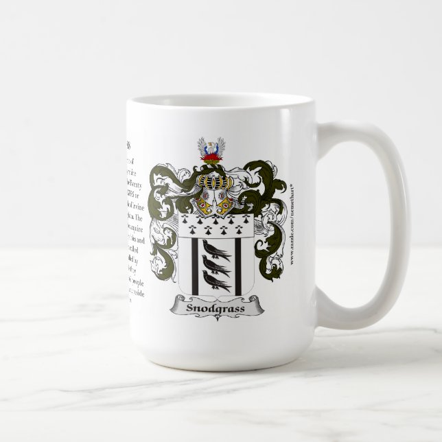 Mug Snodgrass, l'origine, la signification et la crête (Droite)