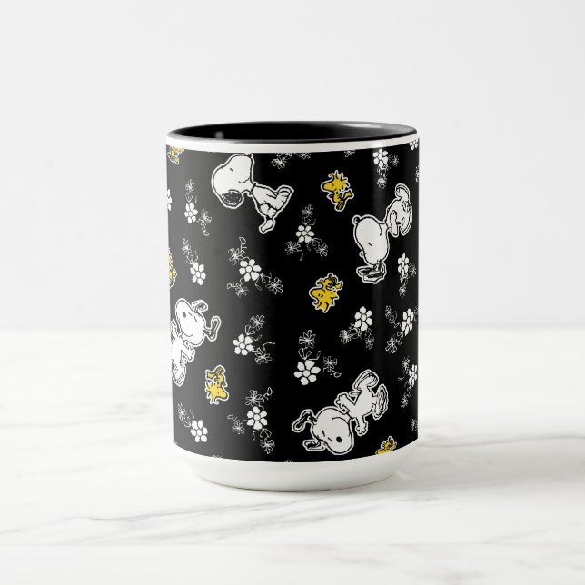 Mug Snoopy & Woodstock Fun & Flowers (Centre)