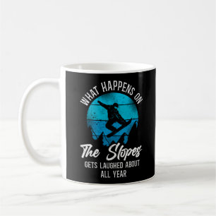 Mug Snowboard Ce Qui Se Passe Sur Les Pentes Se Fait R