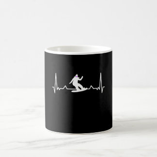 Mug Snowboard Heartbeat cadeau pour maman