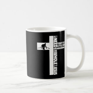 Mug Snowboard Snowboard Jesus Faith Cross Christian