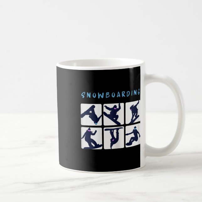 Mug Snowboard Tricks Snowboard Snowboard Hiver S (Droite)