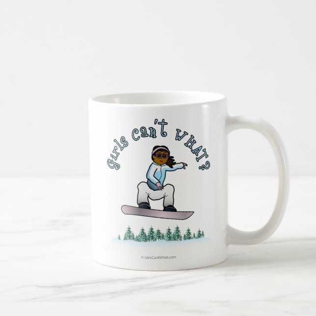 Mug Snowboardeur noir (Droite)