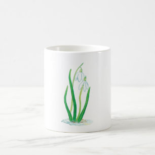 Mug Snowdrops (Galanthus nivalis)