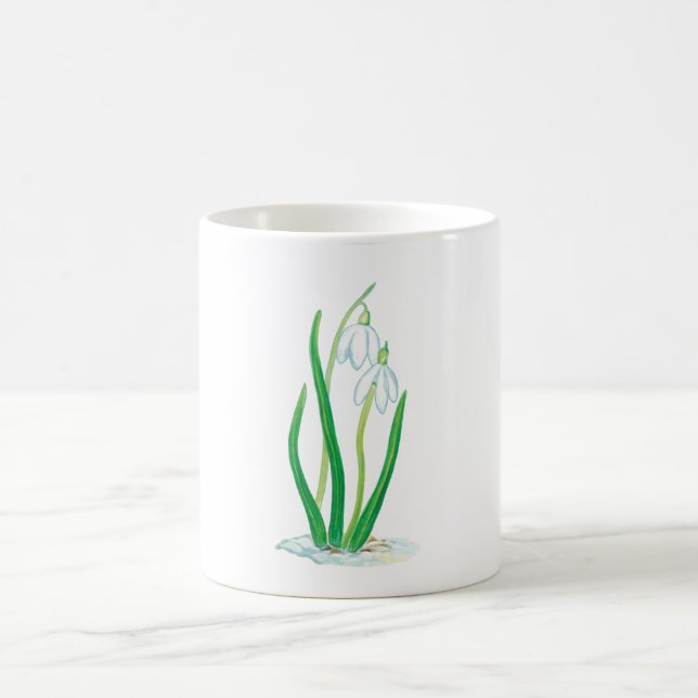 Mug Snowdrops (Galanthus nivalis) (Centre)