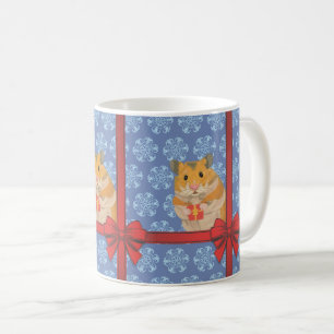 Mug Snowflakes Christmas Hamster