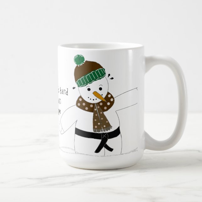 Mug Snowman faisant des arts martiaux (Droite)