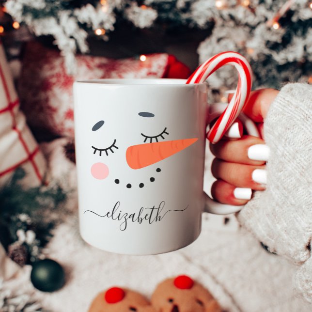 Mug Snowman personnalisé (Créateur téléchargé)