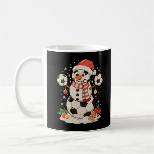 Mug Snowman Soccer Noël Fête hiver Noël Sport