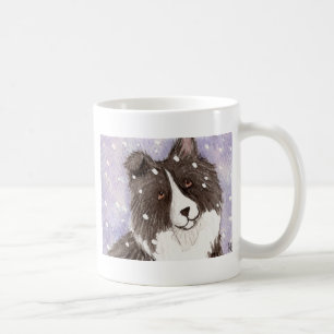 Mug "SnowSheltie" Bi Black Shetland Sheepdog