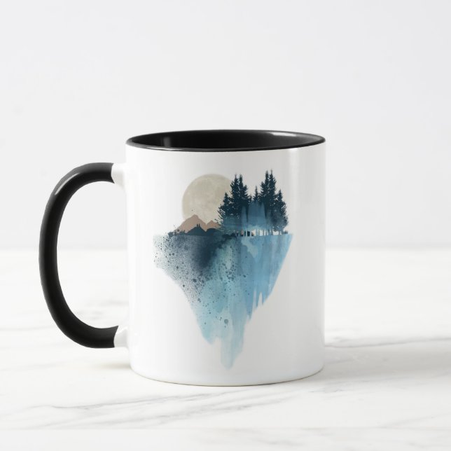 Mug Snowy Mountain Landscape (Gauche)