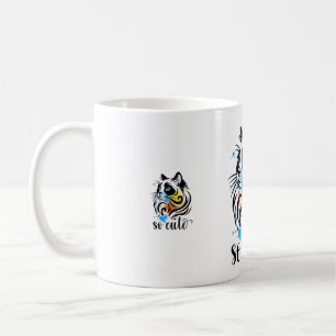 Mug So mignon Chat Splash - Coloré Artiste Kitty Café