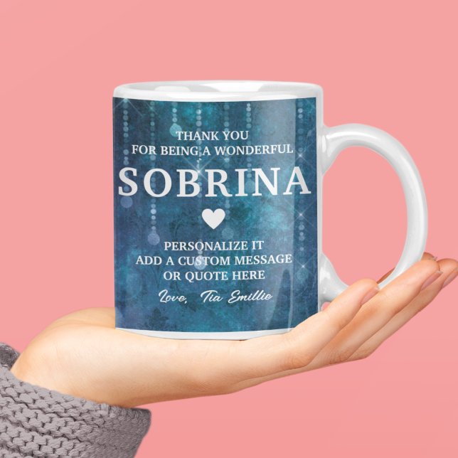 Mug Sobrina Espagnol Niece Merci Citation personnalisé (Sobrina Spanish Niece Thank You Quote Custom Coffee Mug
)