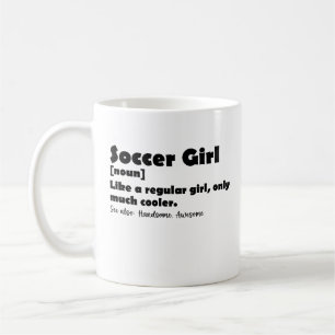 Mug Soccer Girl Dictionnaire Définition Drôle Football