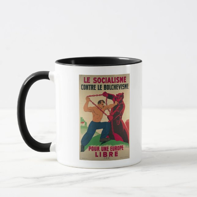 Mug Socialisme contre le Bolshevism pour un libre (Gauche)