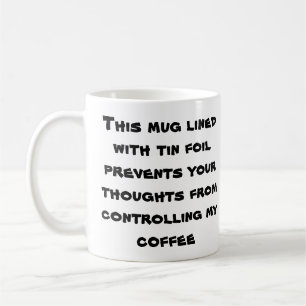 MUG SOCIÉTÉ DE CASQUETTE DE PAPIER D'ALUMINIUM