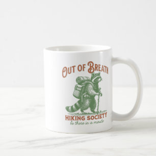 Mug Société de randonnée à bout de souffle Raton laveu